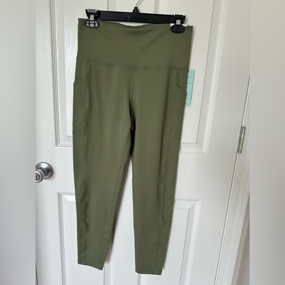 Ideology Pants - Ideology Green High Rise Jeans Sleek Tapered Fit